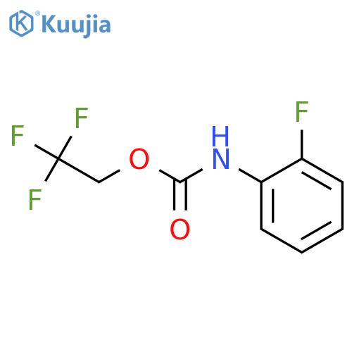 2,2,2-Trifluoroethyl N-(2-fluorophenyl)carbamate structure