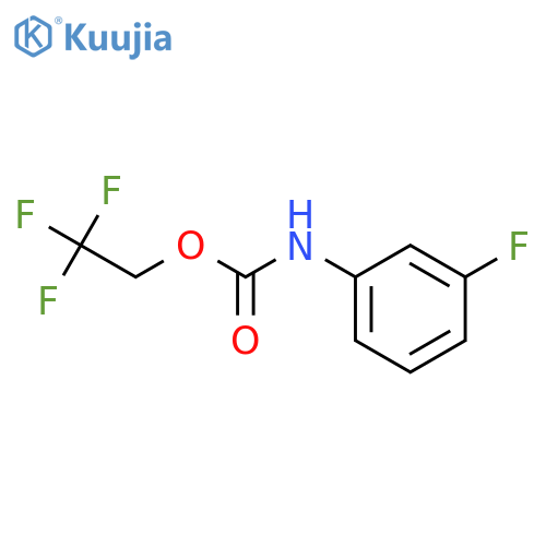 2,2,2-trifluoroethyl N-(3-fluorophenyl)carbamate structure