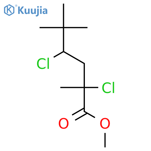 Hexanoic acid, 2,4-dichloro-2,5,5-trimethyl-, methyl ester structure