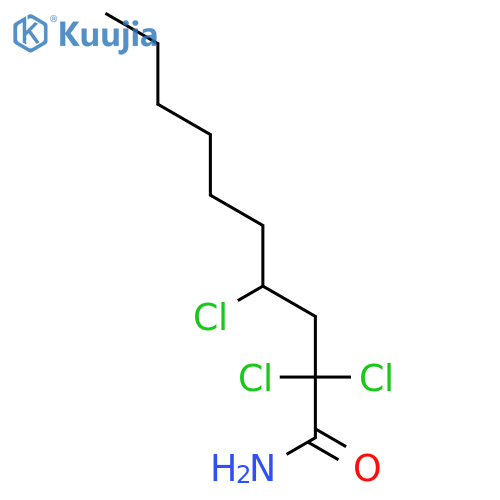 Decanamide, 2,2,4-trichloro- structure