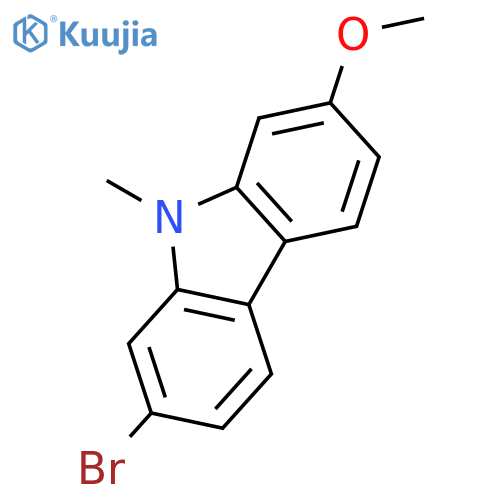 9H-Carbazole, 2-bromo-7-methoxy-9-methyl- structure