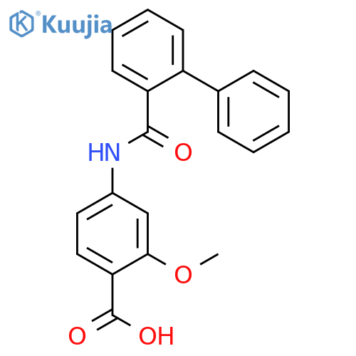 Benzoic acid, 4-[([1,1'-biphenyl]-2-ylcarbonyl)amino]-2-methoxy- structure