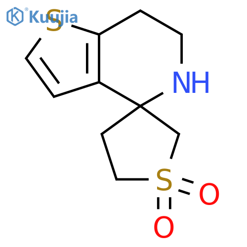 6,7-dihydro-5H-spirothieno3,2-cpyridine-4,3'-1lambda6thiolane-1',1'-dione structure