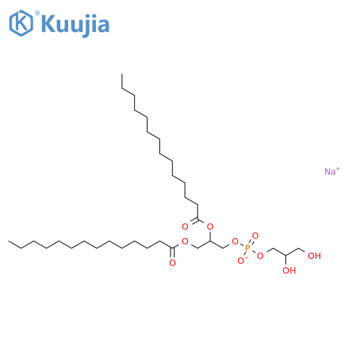 1,2-Dimyristoyl-sn-glycero-3-phospho-rac-(1-glycerol) (Sodium Salt) structure
