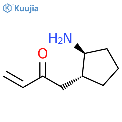 3-Buten-2-one, 1-[(1R,2S)-2-aminocyclopentyl]-, rel- structure