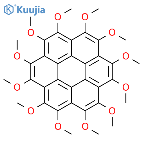 Coronene, dodecamethoxy- structure