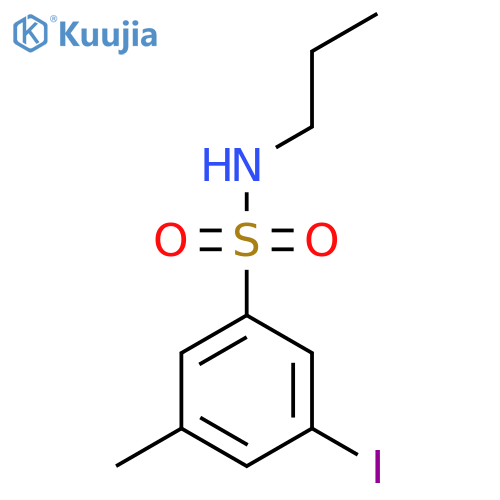 3-iodo-5-methyl-N-propylbenzene-1-sulfonamide structure