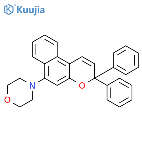 Morpholine, 4-(3,3-diphenyl-3H-naphtho[2,1-b]pyran-6-yl)- structure