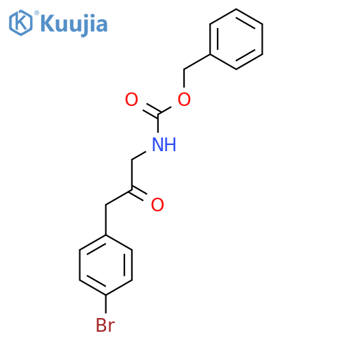 benzyl N-3-(4-bromophenyl)-2-oxopropylcarbamate structure