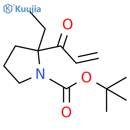 1-Pyrrolidinecarboxylic acid, 2-ethyl-2-(1-oxo-2-propen-1-yl)-, 1,1-dimethylethyl ester structure