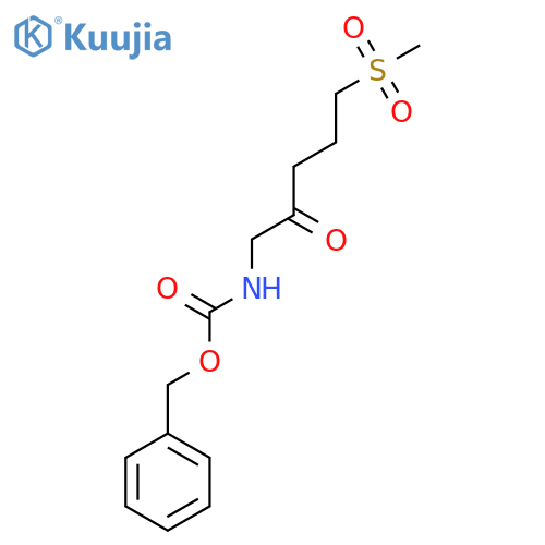 benzyl N-(5-methanesulfonyl-2-oxopentyl)carbamate structure