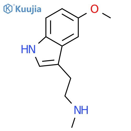 N-Methyl-5-methoxytryptamine structure