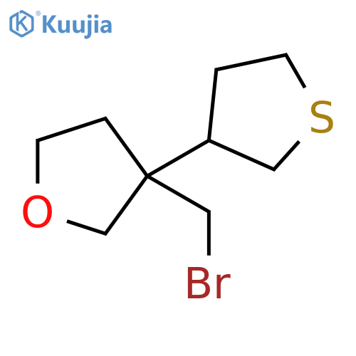 Furan, 3-(bromomethyl)tetrahydro-3-(tetrahydro-3-thienyl)- structure