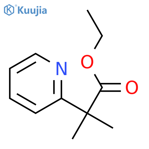 ethyl 2-methyl-2-(pyridin-2-yl)propanoate structure