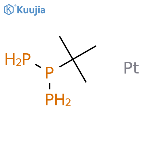 Platinum, [(1,1-dimethylethyl)phosphinidene]bis(phosphine)- structure