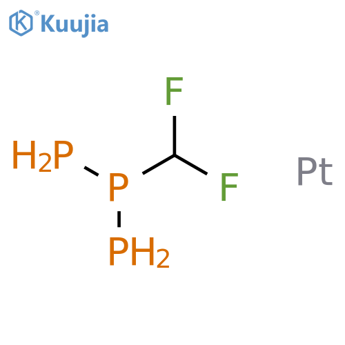 Platinum, [(difluoromethyl)phosphinidene]bis(phosphine)- structure