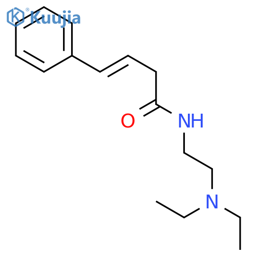 3-Butenamide, N-[2-(diethylamino)ethyl]-4-phenyl-, (E)- structure