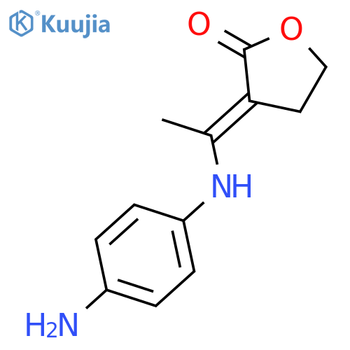 2(3H)-Furanone, 3-[1-[(4-aminophenyl)amino]ethylidene]dihydro- structure