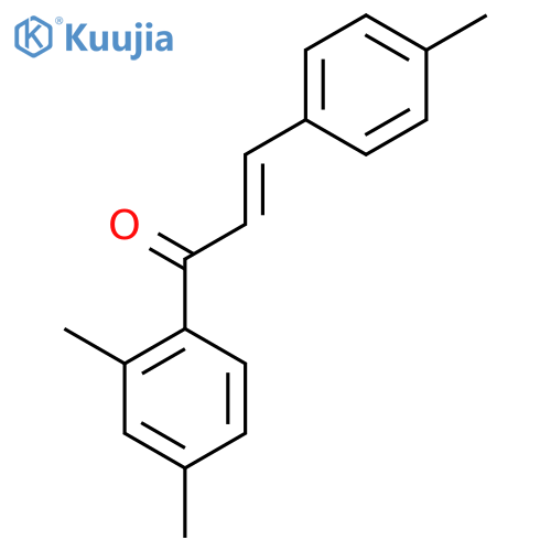 (2E)-1-(2,4-Dimethylphenyl)-3-(4-methylphenyl)prop-2-en-1-one structure
