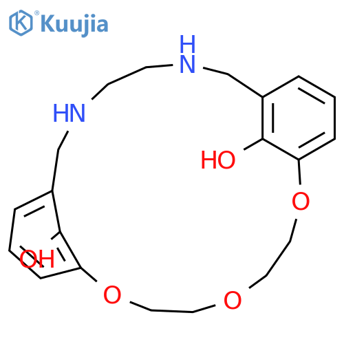 13,16,19-Trioxa-3,6-diazatricyclo[18.3.1.18,12]pentacosa-1(24),8,10,12(25),20,22-hexaene-24,25-diol structure