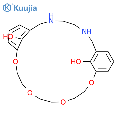 13,16,19,22-Tetraoxa-3,6-diazatricyclo[21.3.1.18,12]octacosa-1(27),8,10,12(28),23,25-hexaene-27,28-diol structure