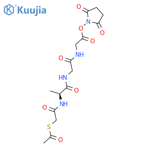 2,5-Pyrrolidinedione, 1-[[N-[(acetylthio)acetyl]-L-alanylglycylglycyl]oxy]- structure