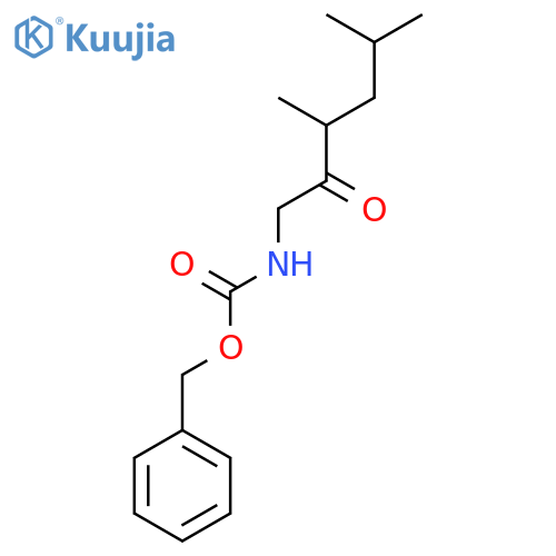 benzyl N-(3,5-dimethyl-2-oxohexyl)carbamate structure