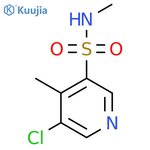 5-chloro-N,4-dimethylpyridine-3-sulfonamide structure
