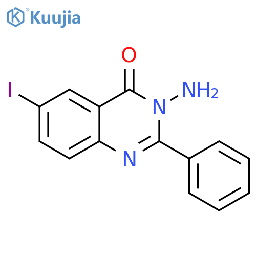 3-Amino-6-iodo-2-phenylquinazolin-4(3H)-one structure