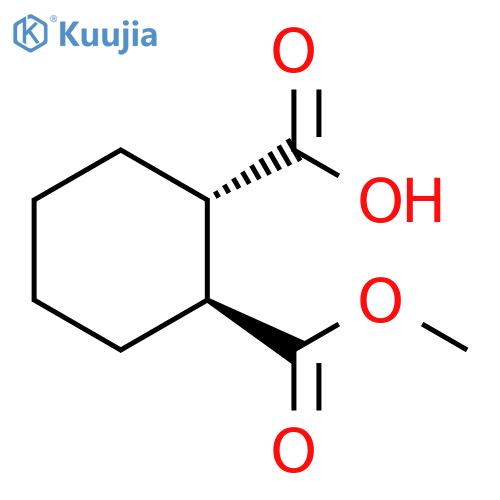 1,2-Cyclohexanedicarboxylic acid, 1-Methyl ester, (1S,2S)- structure
