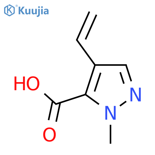 4-Ethenyl-2-methylpyrazole-3-carboxylic acid structure