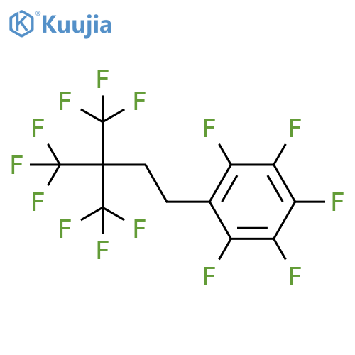 Benzene, pentafluoro[4,4,4-trifluoro-3,3-bis(trifluoromethyl)butyl]- structure