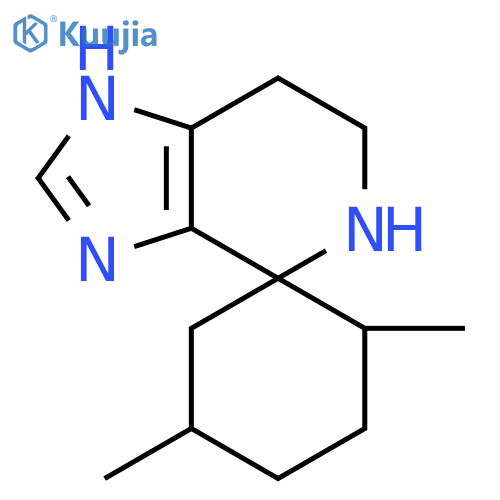 2,5-dimethyl-3',5',6',7'-tetrahydrospirocyclohexane-1,4'-imidazo4,5-cpyridine structure