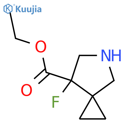 ethyl 7-fluoro-5-azaspiro2.4heptane-7-carboxylate structure