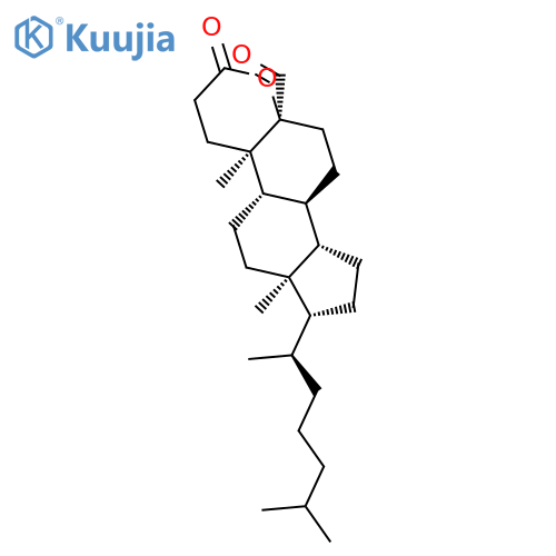 4-Oxacholestane-5-carboxaldehyde, 3-oxo-, (5b)- structure