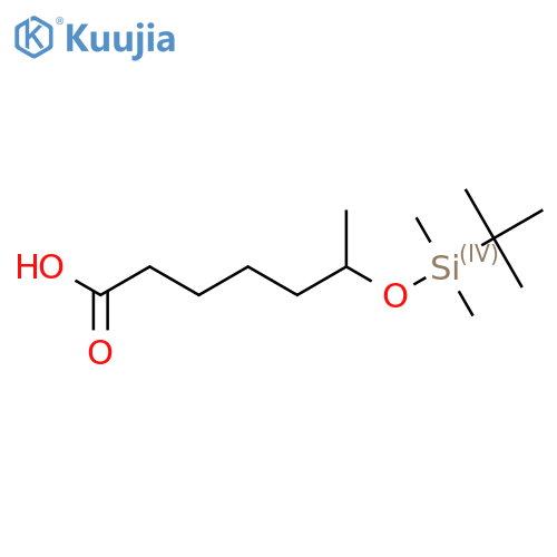 6-(tert-Butyldimethylsilyloxy)heptanoic acid structure