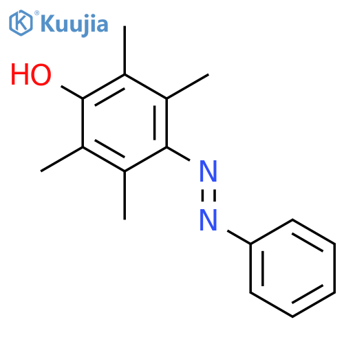 Phenol, 2,3,5,6-tetramethyl-4-(phenylazo)- structure