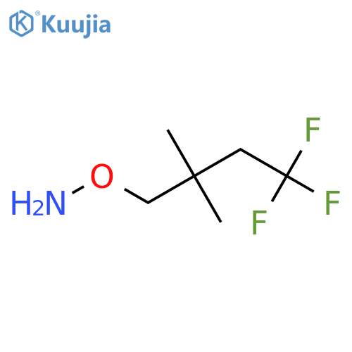 O-(4,4,4-trifluoro-2,2-dimethylbutyl)hydroxylamine structure