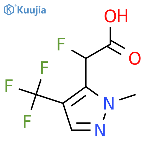 2-fluoro-2-1-methyl-4-(trifluoromethyl)-1H-pyrazol-5-ylacetic acid structure