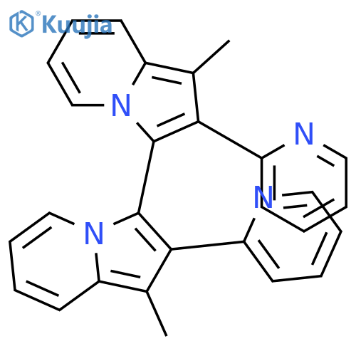 3,3'-Biindolizine, 1,1'-dimethyl-2,2'-di-2-pyridinyl- structure