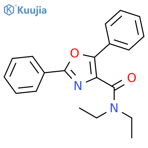 4-Oxazolecarboxamide, N,N-diethyl-2,5-diphenyl- structure