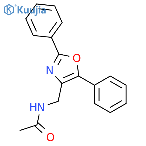 Acetamide, N-[(2,5-diphenyl-4-oxazolyl)methyl]- structure