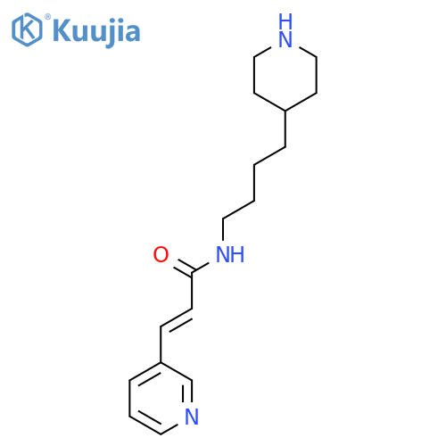 2-Propenamide, N-[4-(4-piperidinyl)butyl]-3-(3-pyridinyl)- structure