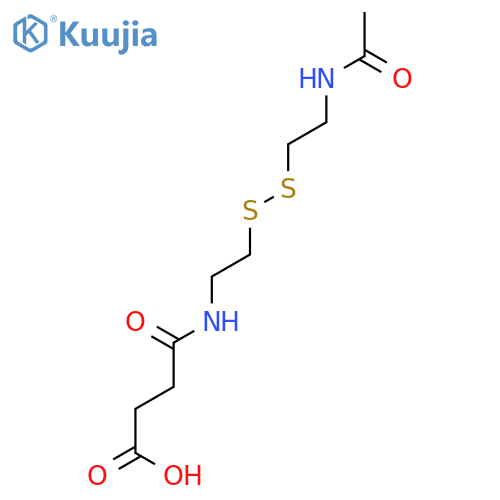 Butanoic acid, 4-[[2-[[2-(acetylamino)ethyl]dithio]ethyl]amino]-4-oxo- structure