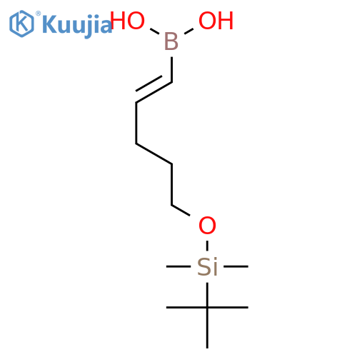 Boronic acid, [(1E)-5-[[(1,1-dimethylethyl)dimethylsilyl]oxy]-1-pentenyl]- structure