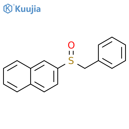 Naphthalene, 2-[(phenylmethyl)sulfinyl]- structure