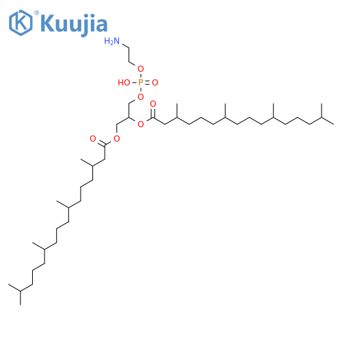 (2r)-3-{[(2-aminoethoxy)(hydroxy)phosphoryl]oxy}-2-[(3,7,11,15-te Tramethylhexadecanoyl)oxy]propyl 3,7,11,15-tetramethylhexadecanoa Te structure