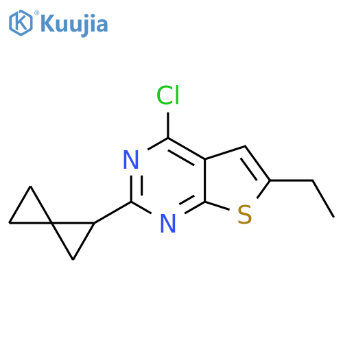 4-chloro-6-ethyl-2-{spiro2.2pentan-1-yl}thieno2,3-dpyrimidine structure
