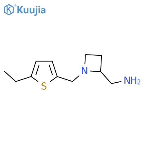 {1-(5-ethylthiophen-2-yl)methylazetidin-2-yl}methanamine structure