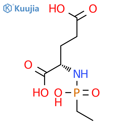 L-Glutamic acid, N-(ethylhydroxyphosphinyl)- structure